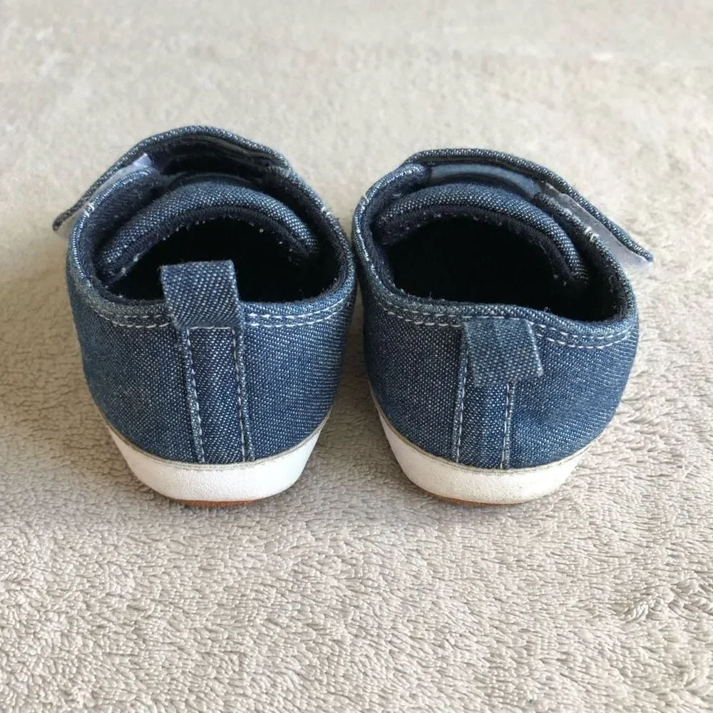 Denim Newborn Baby Pre-walker Shoes
